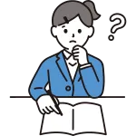 Female Student Studying Question SVG Icon